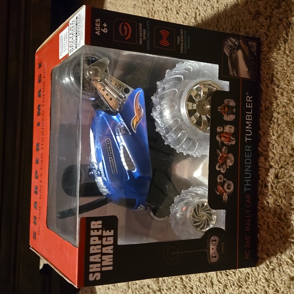 NEVER OPENED! Sharper image RC 360 Rally Car Thunder Tumbler.